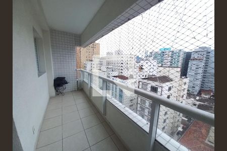 Varanda da Sala de apartamento para alugar com 2 quartos, 86m² em Centro, São Vicente