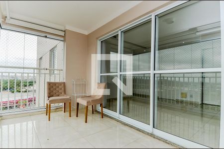 Varanda da Sala de apartamento para alugar com 3 quartos, 87m² em Vila Augusta, Guarulhos