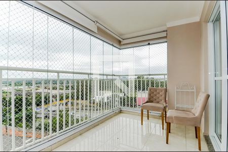 Varanda da Sala de apartamento para alugar com 3 quartos, 87m² em Vila Augusta, Guarulhos