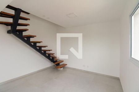 Sala e Cozinha  de apartamento para alugar com 1 quarto, 38m² em São Lucas, São Paulo