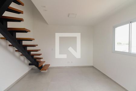 Sala e Cozinha  de apartamento para alugar com 1 quarto, 38m² em São Lucas, São Paulo