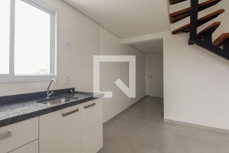 Sala e Cozinha  de apartamento para alugar com 1 quarto, 38m² em São Lucas, São Paulo