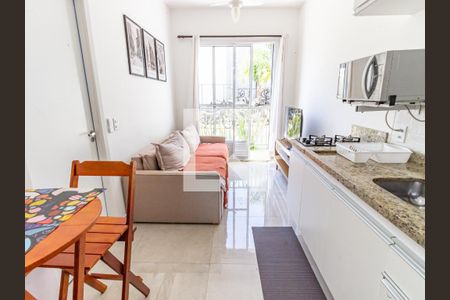 Sala/Cozinha de apartamento para alugar com 1 quarto, 30m² em Brás, São Paulo