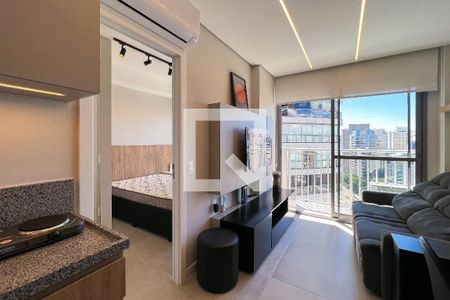 Sala de apartamento para alugar com 1 quarto, 28m² em Vila Nova Conceição, São Paulo