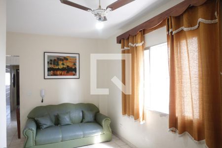Sala de apartamento para alugar com 1 quarto, 44m² em Aviação, Praia Grande