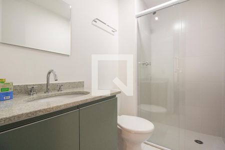 Banheiro  de kitnet/studio para alugar com 1 quarto, 24m² em Tatuapé, São Paulo