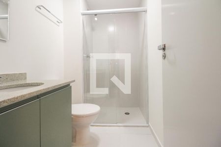 Banheiro  de kitnet/studio para alugar com 1 quarto, 24m² em Tatuapé, São Paulo