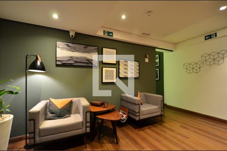 Apartamento à venda com 54m², 2 quartos e 2 vagasHall social