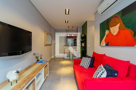 Sala de apartamento para alugar com 2 quartos, 80m² em Jardim Leonor, São Paulo