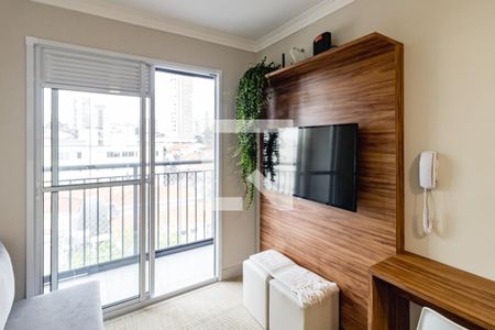 Sala e Cozinha de apartamento à venda com 1 quarto, 29m² em Jardim da Glória, São Paulo