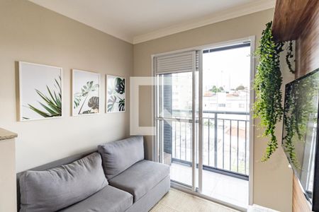 Sala e Cozinha de apartamento à venda com 1 quarto, 29m² em Jardim da Glória, São Paulo