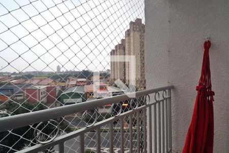 Varanda da Sala de apartamento à venda com 2 quartos, 50m² em Parque Erasmo Assunção, Santo André