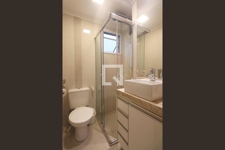 Banheiro de apartamento à venda com 2 quartos, 50m² em Parque Erasmo Assunção, Santo André