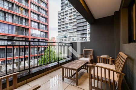 Varanda de kitnet/studio para alugar com 1 quarto, 27m² em Vila Mariana, São Paulo