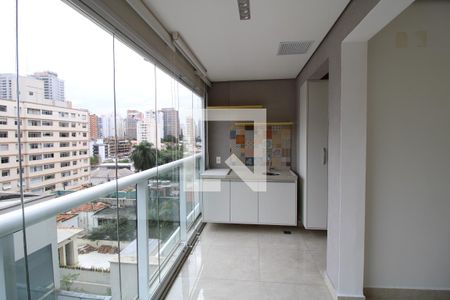 Varanda gourmet  de apartamento para alugar com 1 quarto, 36m² em Perdizes, São Paulo