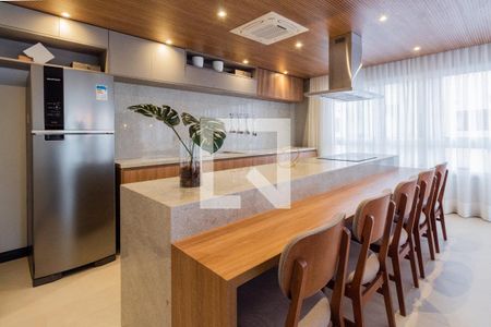 Apartamento à venda com 31m², 1 quarto e sem vaga Apartamento à venda com 31m², 1 quarto e sem vagaSalão de festas gourmet