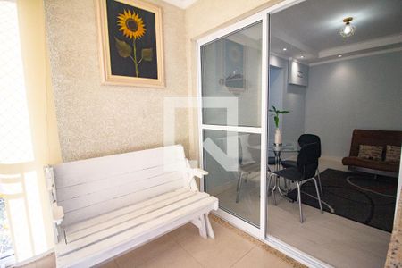 varanda sala de apartamento para alugar com 2 quartos, 57m² em Parada Inglesa, São Paulo