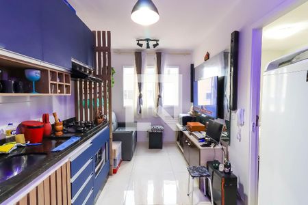 Sala e Cozinha de apartamento para alugar com 1 quarto, 24m² em Morumbi, São Paulo