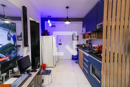 Sala e Cozinha de apartamento para alugar com 1 quarto, 24m² em Morumbi, São Paulo