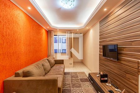 Sala de apartamento para alugar com 2 quartos, 63m² em Vila Scarpelli, Santo André