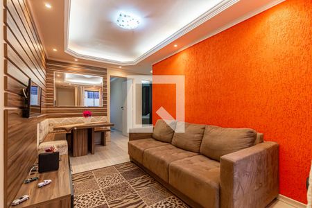 Sala de apartamento para alugar com 2 quartos, 63m² em Vila Scarpelli, Santo André