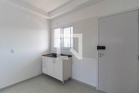 Cozinha de apartamento para alugar com 1 quarto, 25m² em Jardim Trussardi, São Paulo