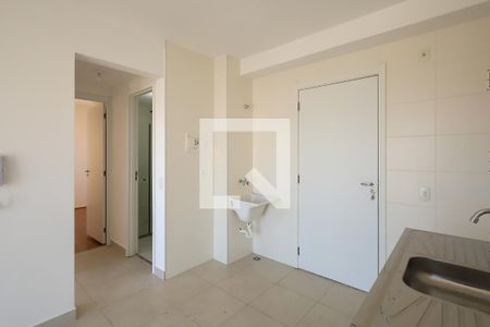 Cozinha de apartamento para alugar com 2 quartos, 35m² em Barra Funda, São Paulo