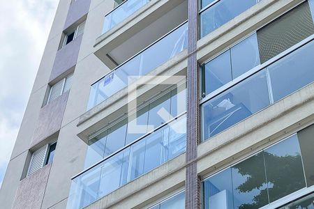 Apartamento para alugar com 55m², 1 quarto e 1 vagaFachada + plaquinha