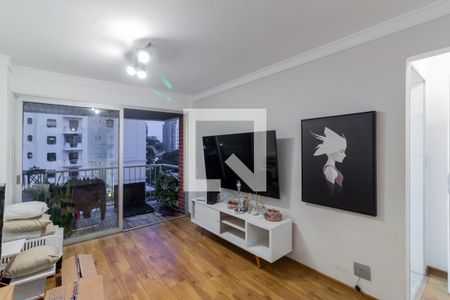 Sala de apartamento para alugar com 1 quarto, 42m² em Indianópolis, São Paulo