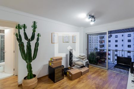 Sala de apartamento para alugar com 1 quarto, 42m² em Indianópolis, São Paulo