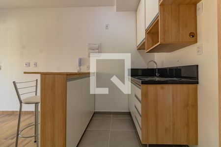 Cozinha de apartamento para alugar com 1 quarto, 35m² em Vila Guarani (z Sul), São Paulo