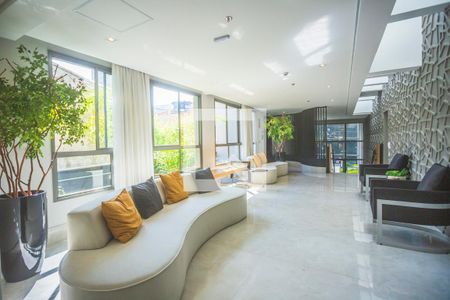 Studio à venda com 21m², 1 quarto e sem vagaHall social