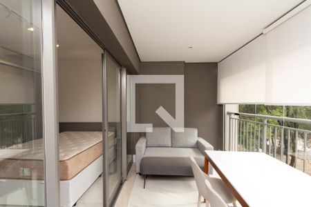 Studio à venda com 36m², 1 quarto e 1 vagaVaranda