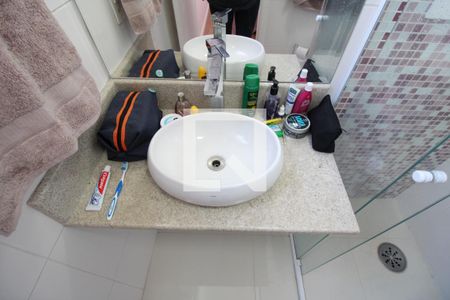 Apartamento à venda com 105m², 3 quartos e 3 vagasDetalhe do banheiro da suíte 