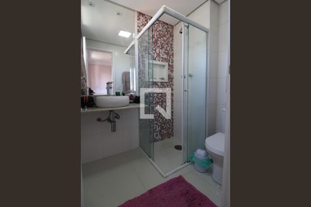 Apartamento à venda com 105m², 3 quartos e 3 vagasDetalhe do banheiro da suíte 