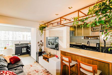 Sala de apartamento à venda com 2 quartos, 74m² em Santo Amaro, São Paulo