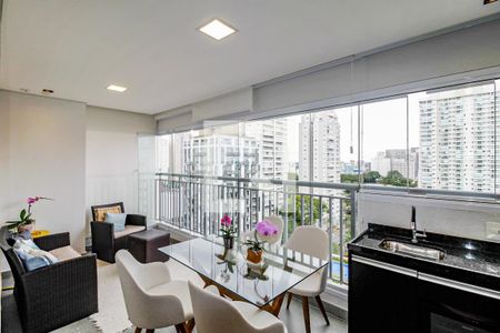 Varanda de apartamento à venda com 2 quartos, 74m² em Santo Amaro, São Paulo