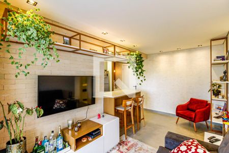 Sala de apartamento à venda com 2 quartos, 74m² em Santo Amaro, São Paulo
