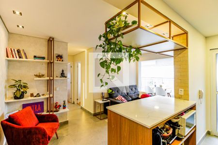 Sala de apartamento à venda com 2 quartos, 74m² em Santo Amaro, São Paulo