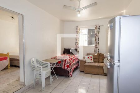 Sala de apartamento para alugar com 1 quarto, 60m² em Boqueirão, Praia Grande