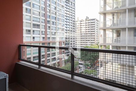 Varanda de kitnet/studio para alugar com 1 quarto, 25m² em Consolação, São Paulo