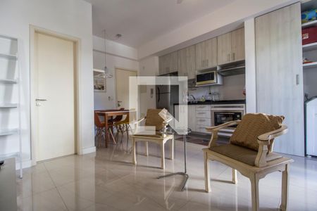 Sala de TV de apartamento para alugar com 1 quarto, 49m² em Tamboré, Santana de Parnaíba