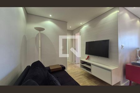 Sala de apartamento à venda com 2 quartos, 72m² em Vila Valparaíso, Santo André