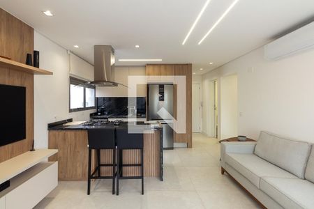Sala de apartamento para alugar com 2 quartos, 76m² em Indianópolis, São Paulo