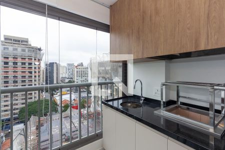 Churrasqueira Varanda de apartamento para alugar com 2 quartos, 76m² em Indianópolis, São Paulo