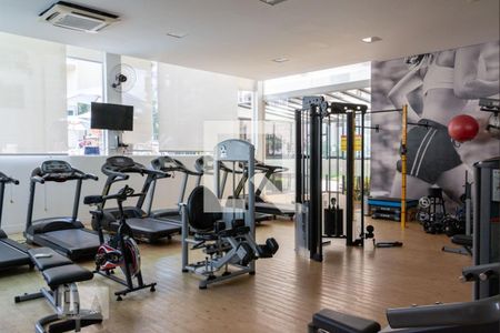 Apartamento para alugar com 40m², 1 quarto e 2 vagas Apartamento para alugar com 40m², 1 quarto e 2 vagasAcademia