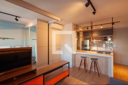 Sala de apartamento para alugar com 1 quarto, 44m² em Pinheiros, São Paulo