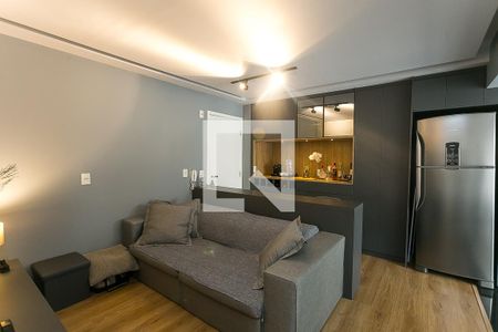 sala de apartamento para alugar com 2 quartos, 57m² em Panamby, São Paulo
