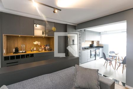 sala  de apartamento para alugar com 2 quartos, 57m² em Panamby, São Paulo
