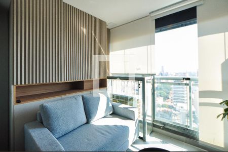 Varanda de kitnet/studio para alugar com 1 quarto, 30m² em Pinheiros, São Paulo